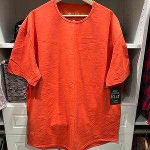 Bylt basics drop cut s/s tee XXL orange. NWT